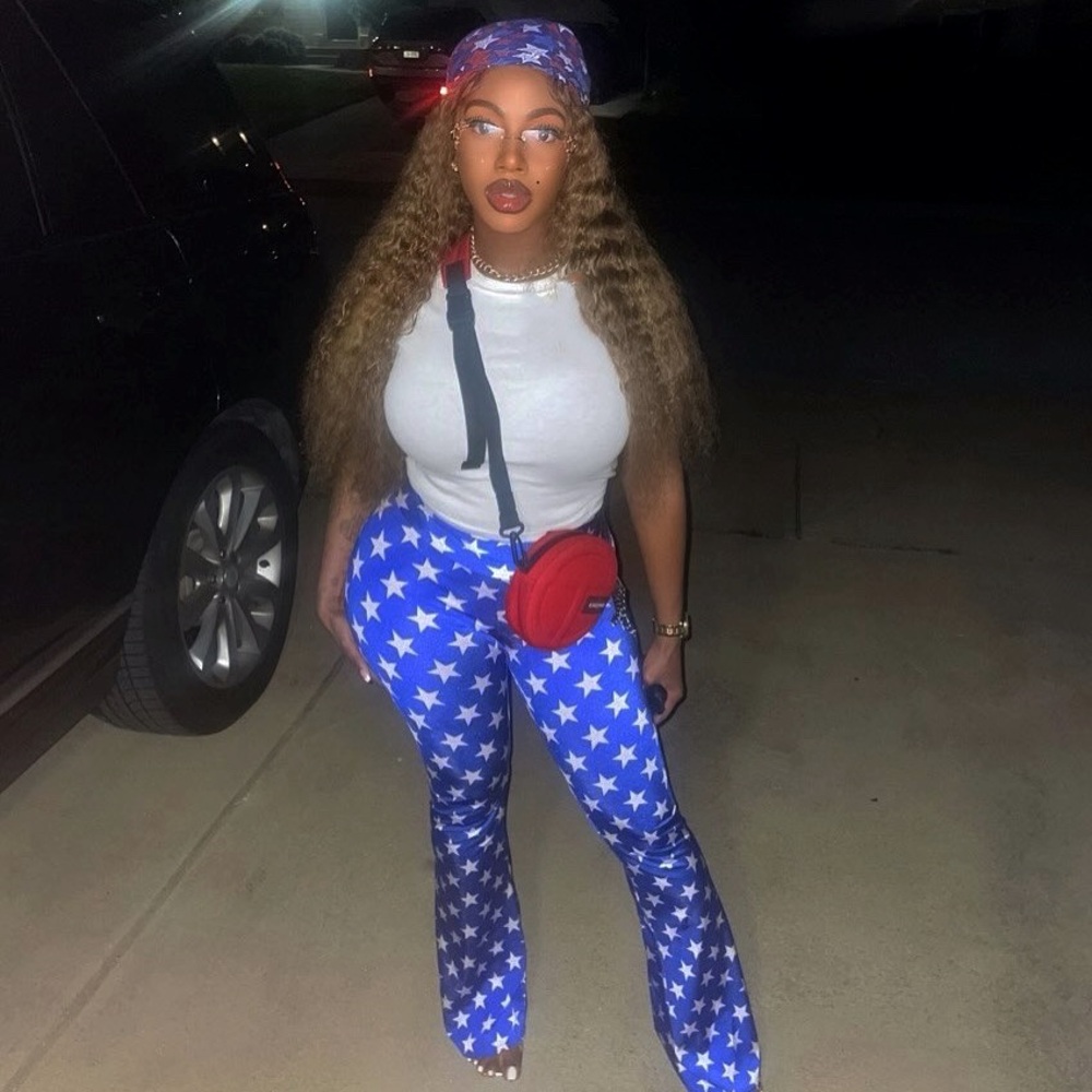 Shinning Star high waist legging( w/scarf)